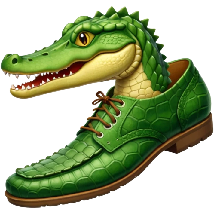 crocadile eating crocs emoji