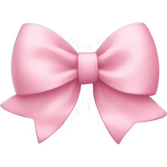 soft Pink bow emoji