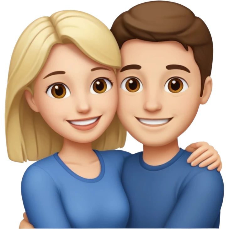 Long distance couple emoji