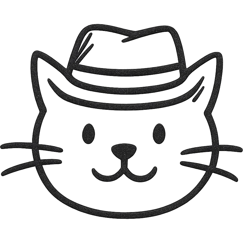 cat with a hat emoji
