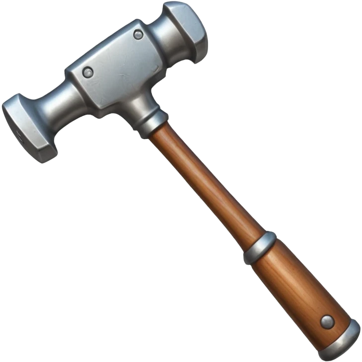 Hammer with wooden handle
 emoji