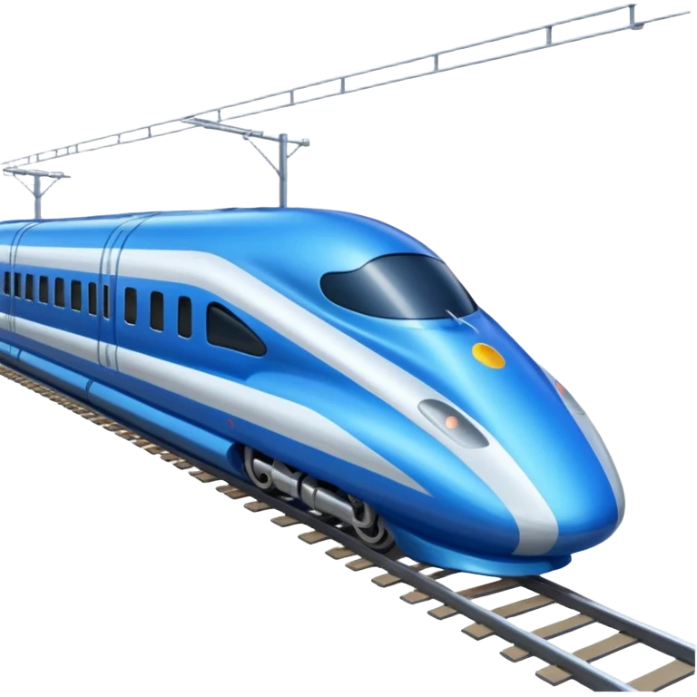 Blue bullet train emoji
