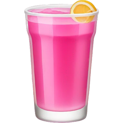 Pink drink emoji
