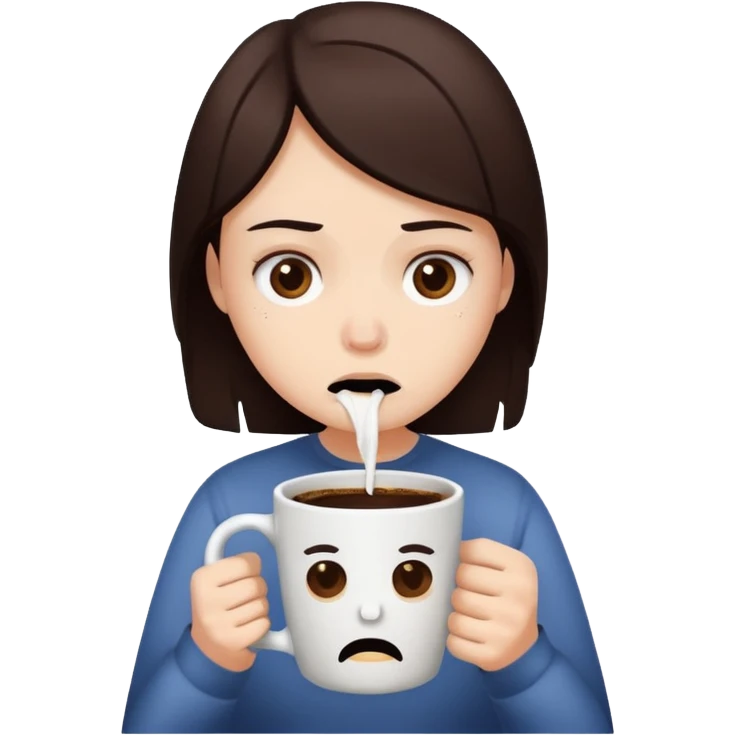 Bad coffee / sad coffee emoji