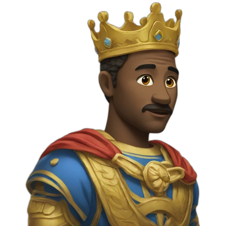 Un roi sur un âne emoji