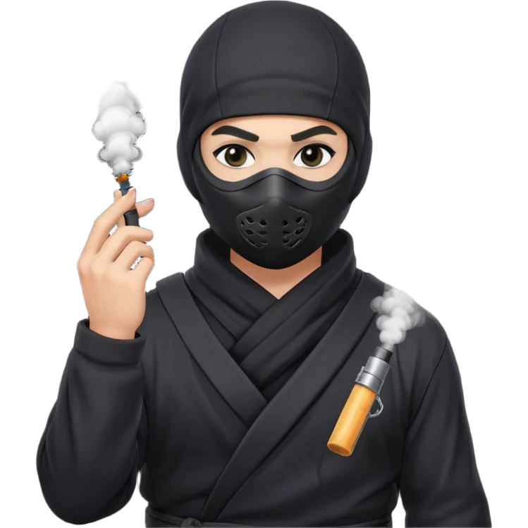 smoke bomb ninja emoji
