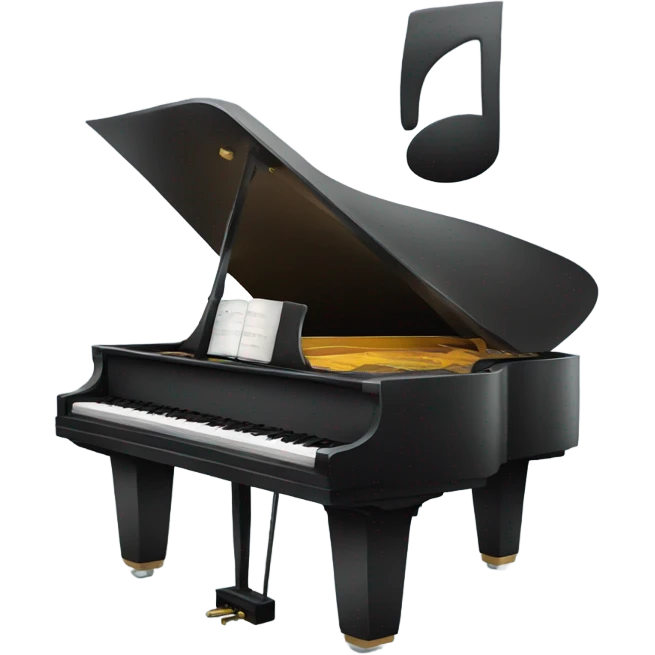 Piano with eyes emoji