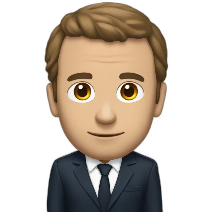 Macron qui se maquille emoji