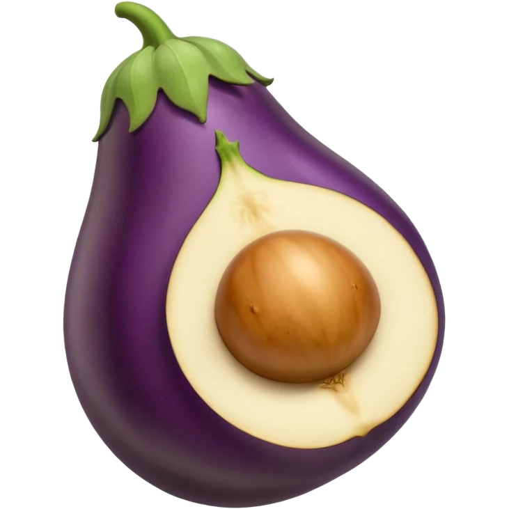 Ass with eggplant  emoji