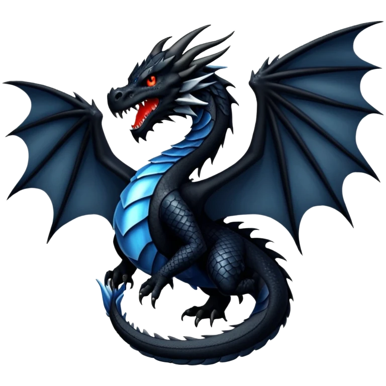 Black dragon emoji