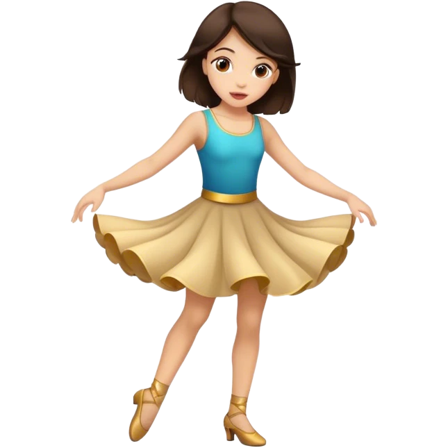 Fantastic dance emotion!!! (brunette girl) emoji