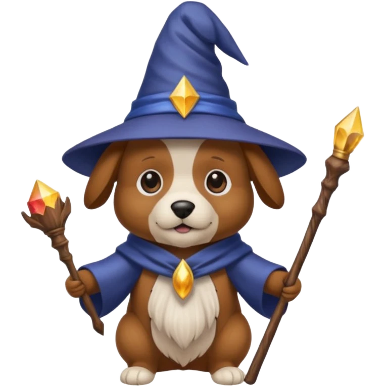 Dog wizard emoji
