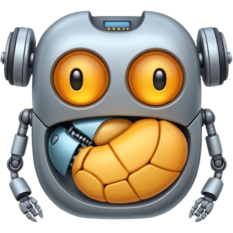 robotic stomach emoji