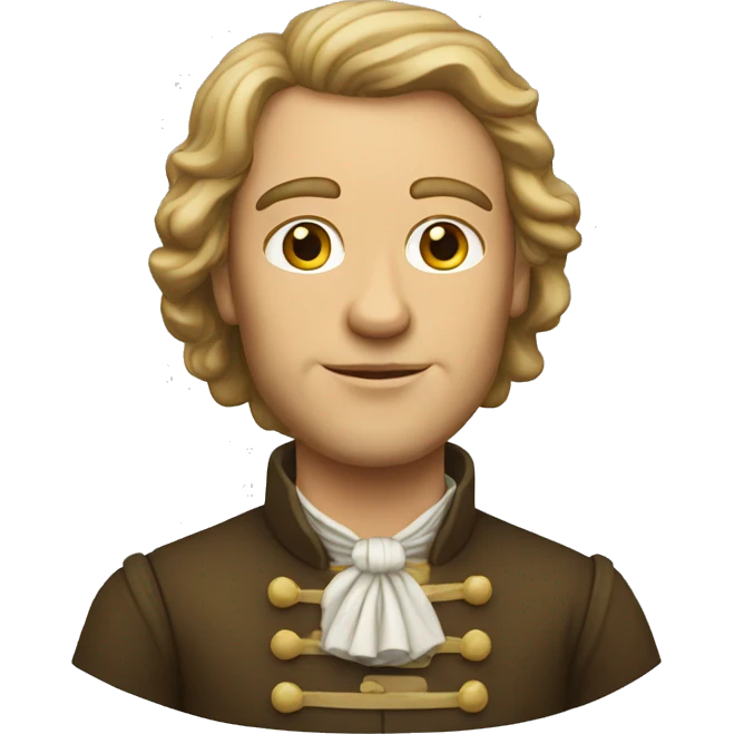 first american colonist, white male emoji