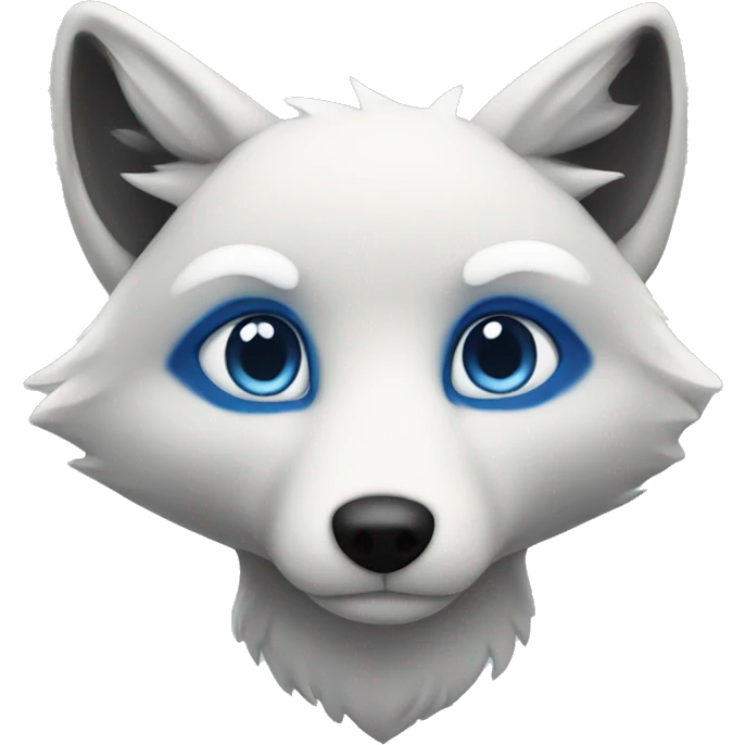 blue fox  emoji