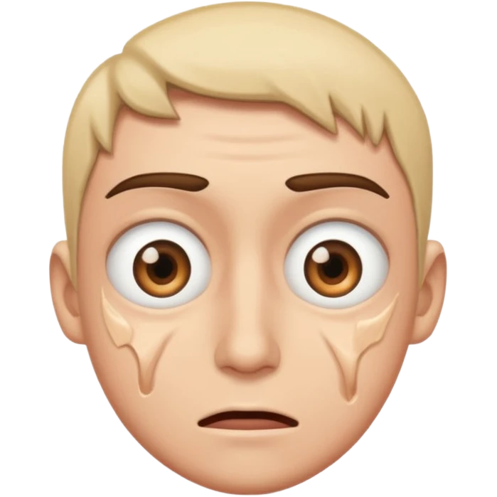 Crashing out with eye twitch emoji