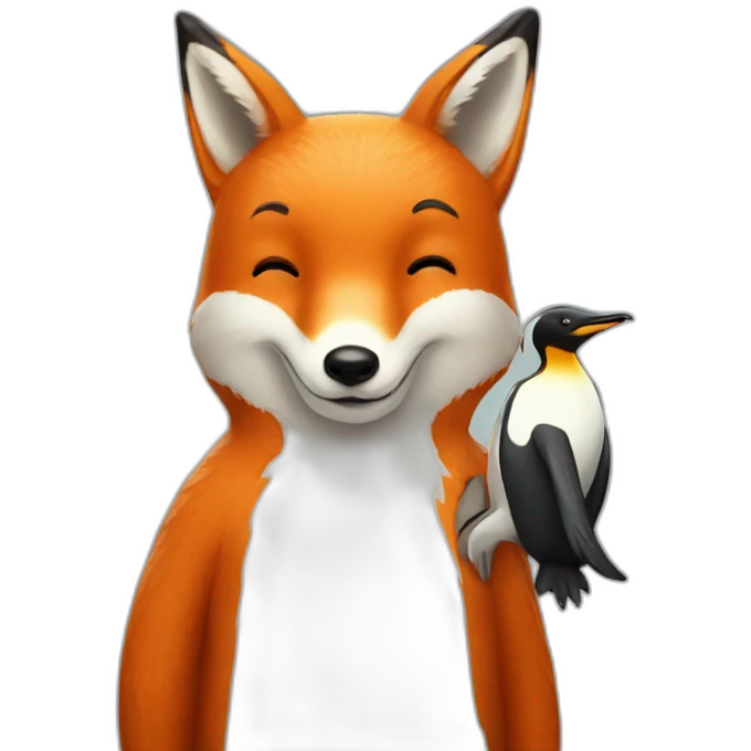 fox and penguin trauma bond emoji