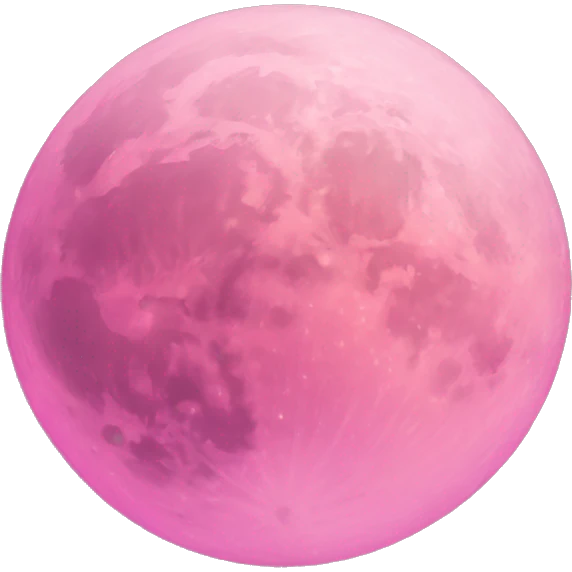 Pink moon emoji