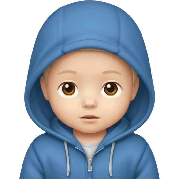 baby wearing a hoodie emoji