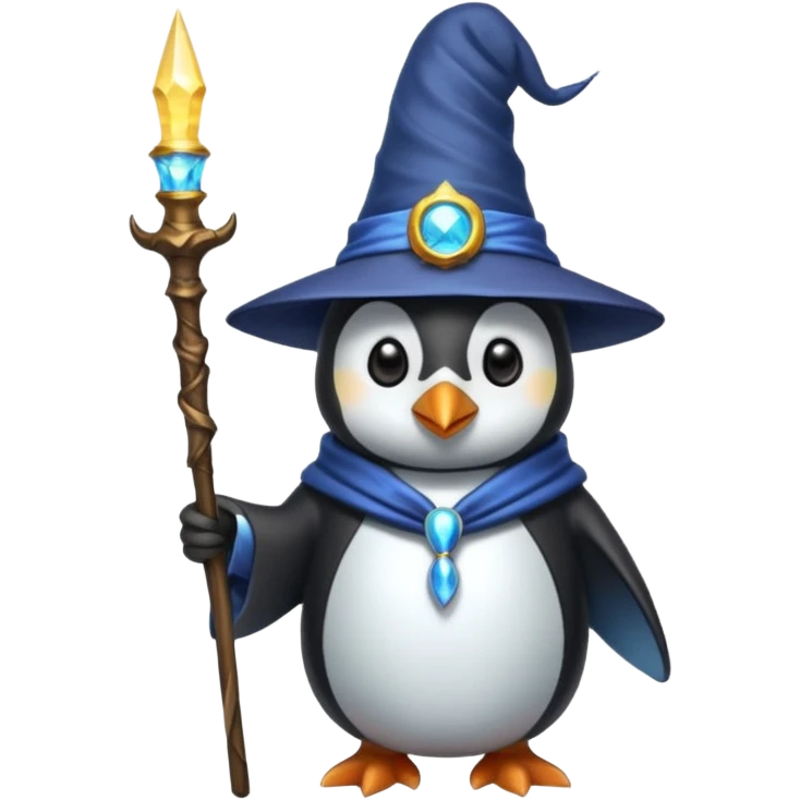 Penguin Wizard emoji
