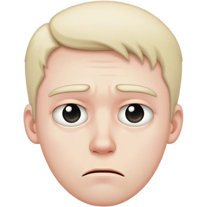 Sad guy emoji