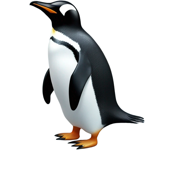 Penguin slipping on ice emoji