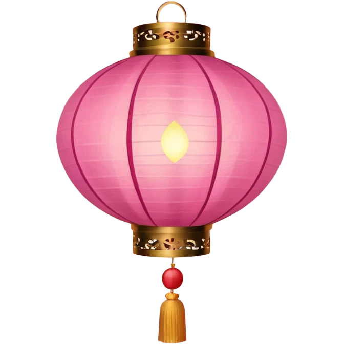 pink ornamented chinese lantern emoji