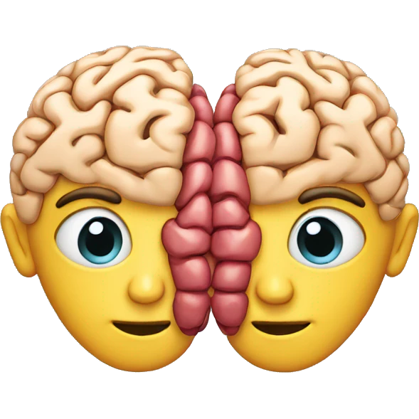 Two brains connected  emoji