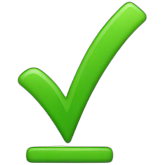 green checkmark emoji