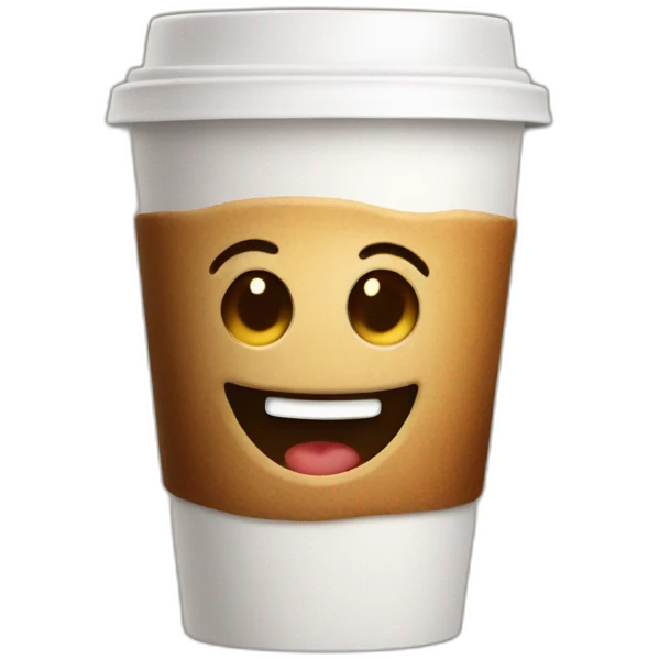 happy coffee emoji