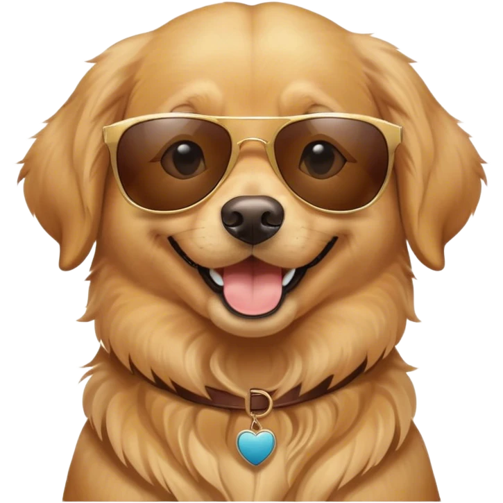 Dog wearing sunglasses  emoji