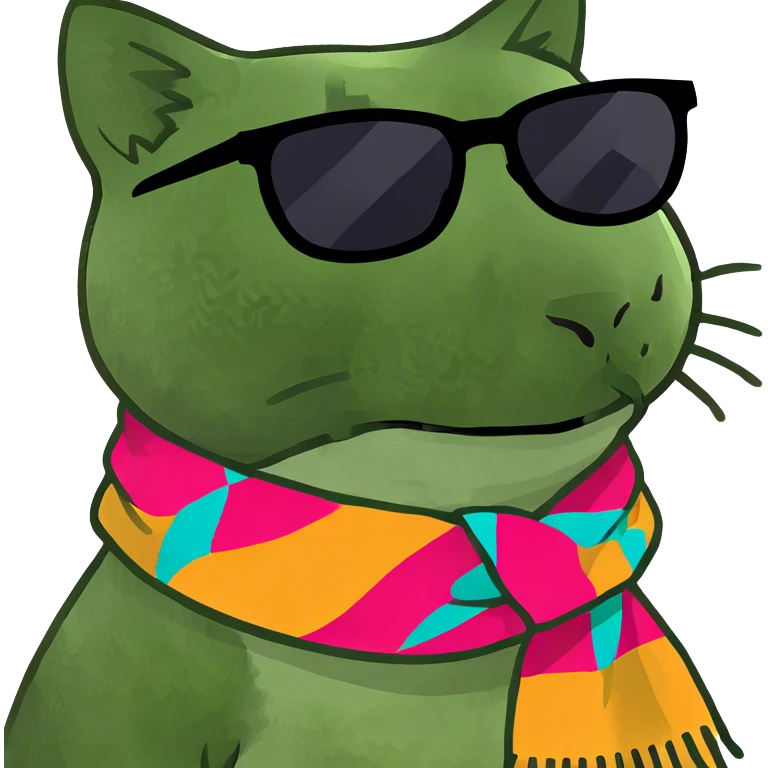 Cat with sunglasses emoji