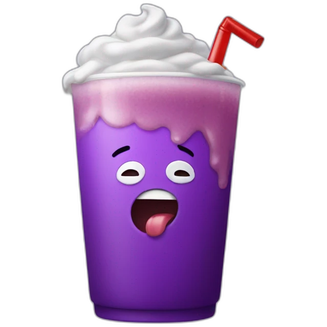 biggie smalls drinking grimace shake emoji