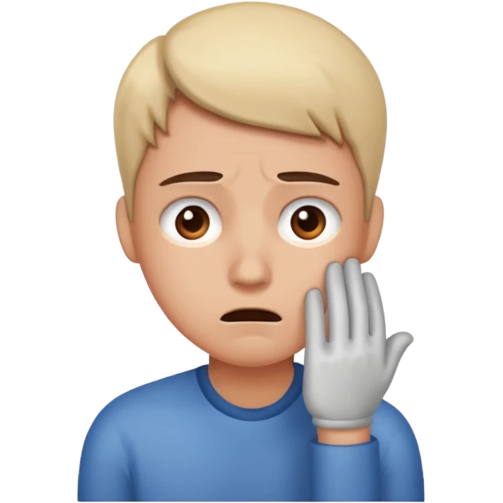 Overly stressed emoji