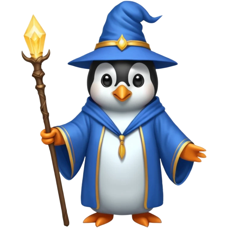 Penguin Wizard emoji