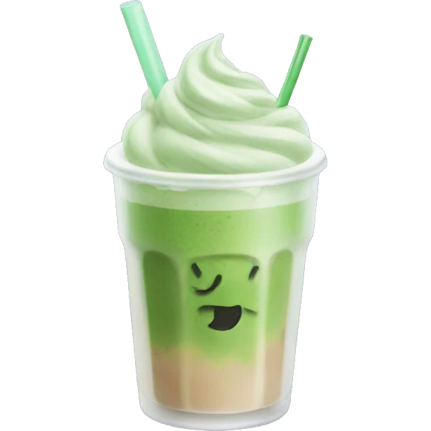 Iced Matcha Latte emoji