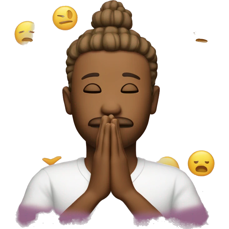 the 🤯 emoji with a namaste in front of it  emoji