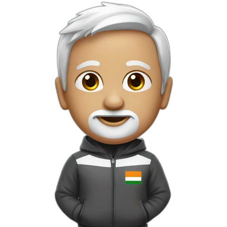 Modi in track suit  emoji