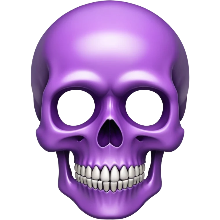 Purple skull emoji  emoji