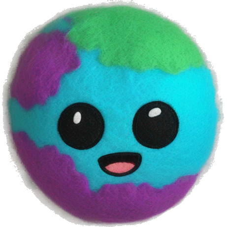 bubble bomb on felt emoji