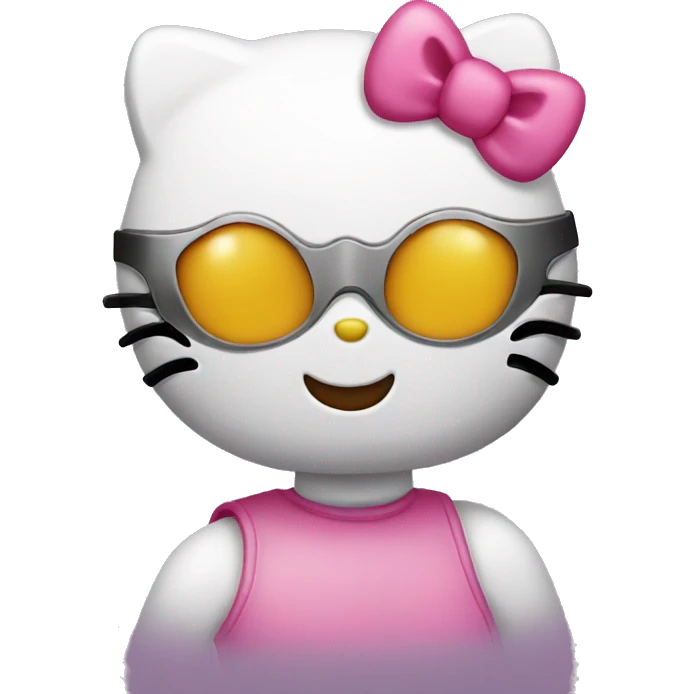 Hello kitty with mask emoji