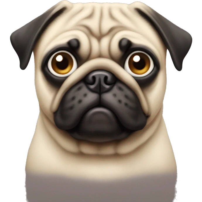 Pug with one eye emoji