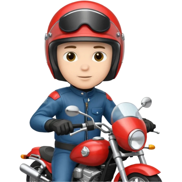 Make a boy in a motorcycle  emoji