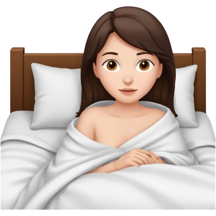 Brunette woman having sex emoji