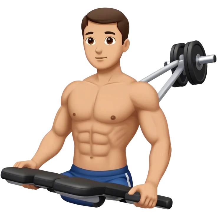 guy pec deck fly exercise emoji