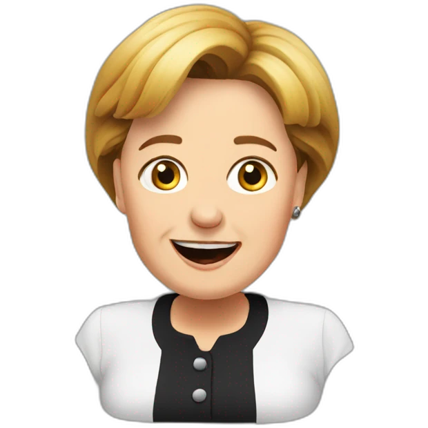 Merkel lacht emoji