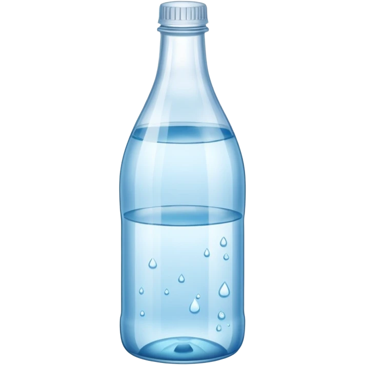  a bottle mineral water emoji