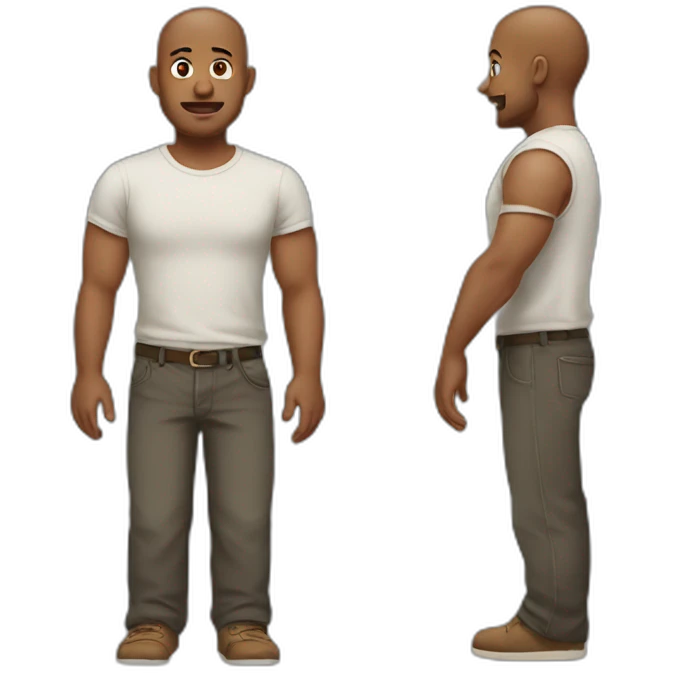 Man with no arms emoji