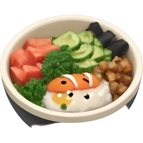 poke bowl emoji