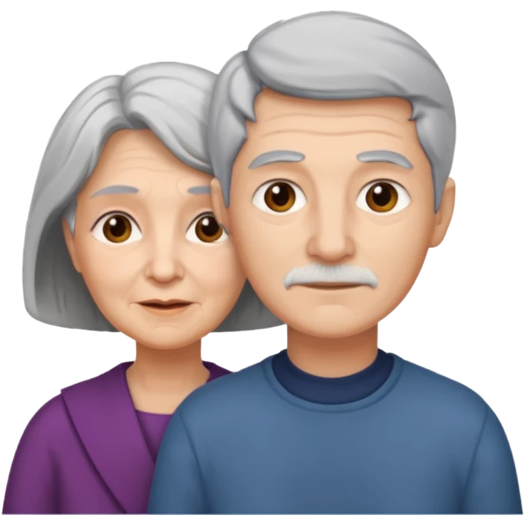lo mismo que estas haciendo solo coloca alado de la abuela un hombre joven  emoji